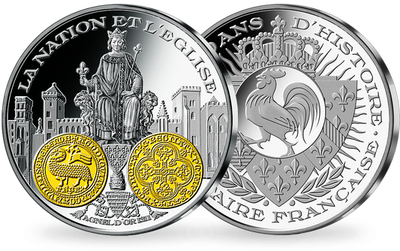 Frappe en argent pur 2000 ans d'histoire monétaire française: «Agnel d’or Philippe IV le Bel 1311»